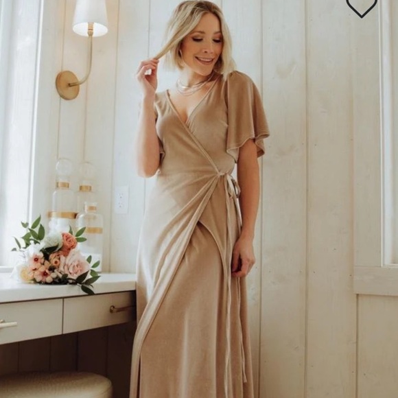 Baltic Born velvet wrap dress - Picture 2 of 7